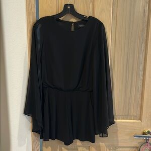 Black Sheer Sleeve Dress